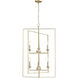 Nellis 8 Light 24 inch Modern Gold Indoor Pendant Ceiling Light